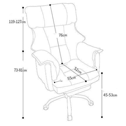 Sleek Nordic Leather Ergonomic Recliner - The Perfect Blend of Comfort for Gaming and Leisure - Très Elite