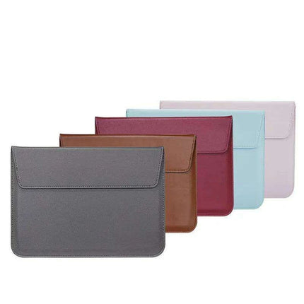 Sleek PU Leather Laptop Sleeve - Compatible with MacBook and Huawei - Chic Tech Accessory for Everyday Use - Très Elite