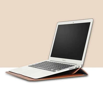 Sleek PU Leather Laptop Sleeve - Compatible with MacBook and Huawei - Chic Tech Accessory for Everyday Use - Très Elite