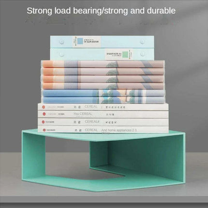 Sleek Plastic Desktop Book Organizer - Versatile Document and Magazine Storage Solution for School and Office - Très Elite