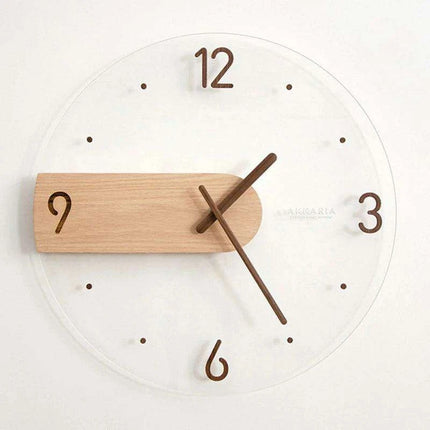 Sleek Scandinavian 3D Wooden Wall Clock - A Touch of Timeless Elegance for Your Home - Très Elite