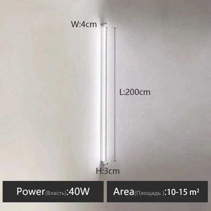 Sleek Scandinavian LED Wall Sconce with Customizable Lighting Options..