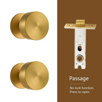 Sleek Serenity Brass Door Handle: Elevate Your Home's Style and Security..