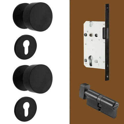 Sleek Serenity Brass Door Handle: Elevate Your Home's Style and Security..