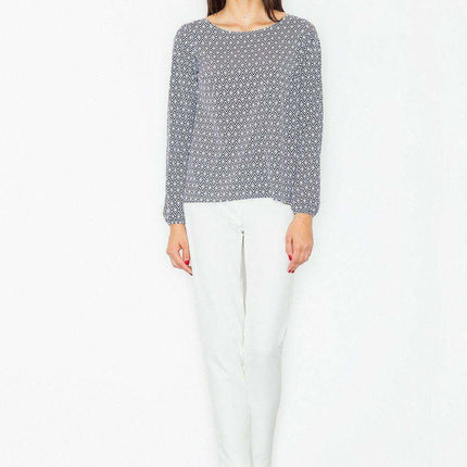 Sleek Sophistication Long Sleeve Blouse - Size S (85-88 cm) - Très Elite