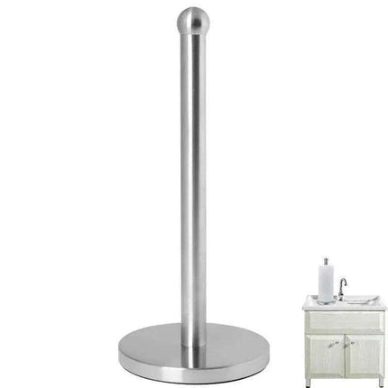 Sleek Stainless Steel Kitchen Roll Holder with Dual Mounting Options - Très Elite