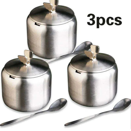 Sleek Stainless Steel Spice Organizer Set for a Contemporary Kitchen - Très Elite
