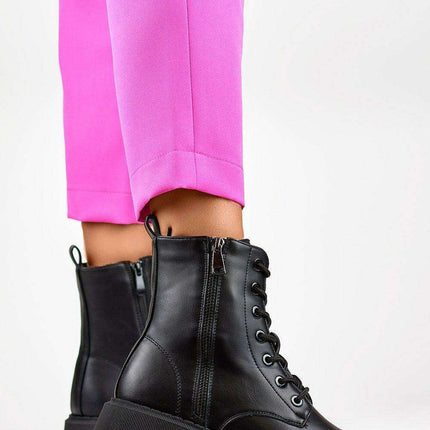 Sleek Sustainable Black Ankle Booties - Très Elite