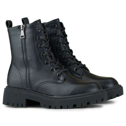 Sleek Sustainable Black Ankle Booties - Très Elite