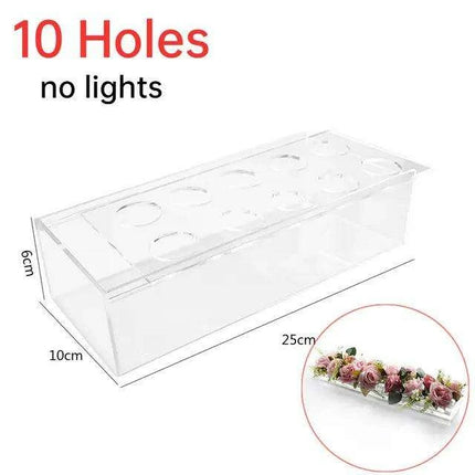 Sleek Transparent Acrylic Vase: Enhance Your Home Aesthetics- Très Elite- Très Elite