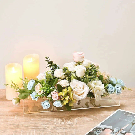 Sleek Transparent Acrylic Vase: Enhance Your Home Aesthetics - Très Elite