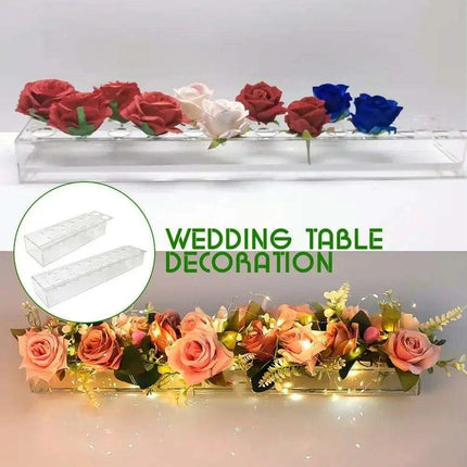 Sleek Transparent Acrylic Vase: Enhance Your Home Aesthetics - Très Elite