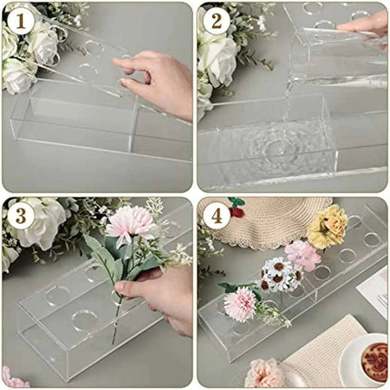 Sleek Transparent Acrylic Vase: Enhance Your Home Aesthetics - Très Elite