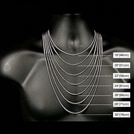 Sleek Urban Style: Men's Black and Gold Stainless Steel Link Necklace - Très Elite