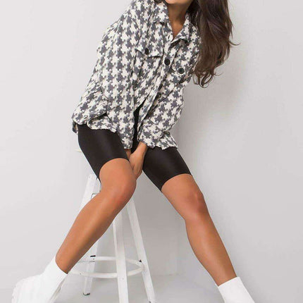 Sleek Utility Long Sleeve Shirt for Women in Monochrome Style - Très Elite