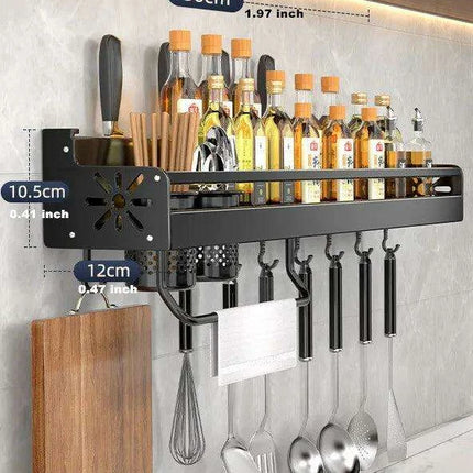 Sleek Wave Design Spice Organizer - Contemporary Kitchen Storage Solution - Très Elite
