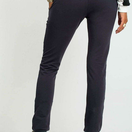 Sleek Women's Black Slim Fit Sweatpants: Stylish Tracksuit Bottoms - Très Elite