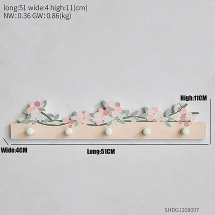 Sleek Wooden Key Holder - Stylish Rack for Organized Entryways