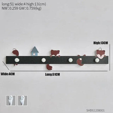 Sleek Wooden Key Holder - Stylish Rack for Organized Entryways