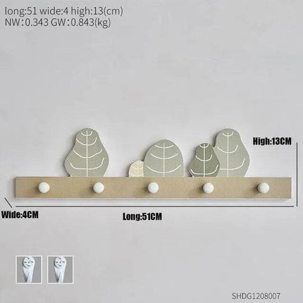 Sleek Wooden Key Holder - Stylish Rack for Organized Entryways