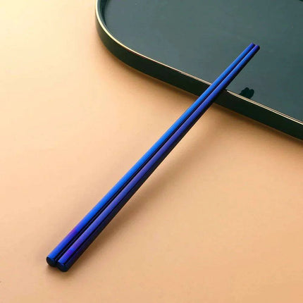 Sleek and Sturdy Stainless Steel Chopsticks - Ergonomic Non-Slip Grip for Sushi and Asian Cuisine - Très Elite