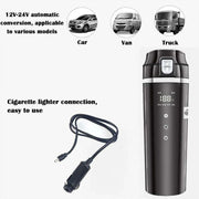 Smart 500ml Heated Travel Mug with Custom Temperature Control for Cars - Très Elite