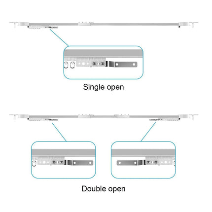 Smart Adjustable Electric Curtain Track System with WiFi Control and Telescopic Design - Très Elite