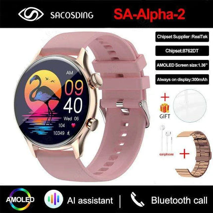 Smart Bluetooth Calling Fitness Tracker Smartwatch with Touchscreen..