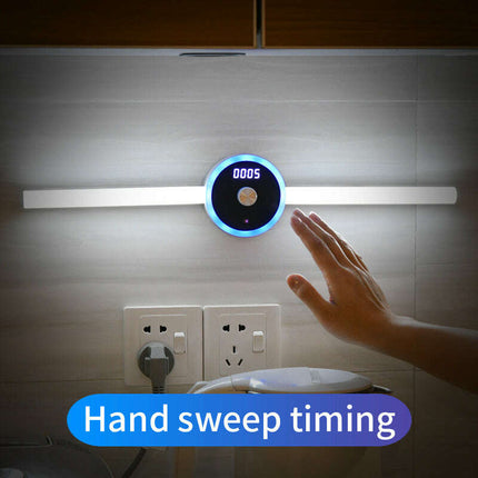 Smart Cabinet Light Clock Timing Sensor Light Removable LED Wardrobe Light Manual Sweep Switch Light - Très Elite