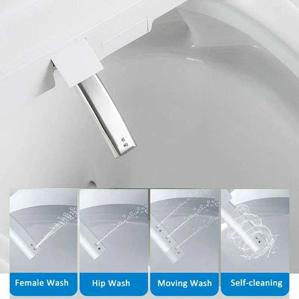 Smart EcoComfort Automatic Bidet Toilet Seat with Remote Control and Night Light - Très Elite