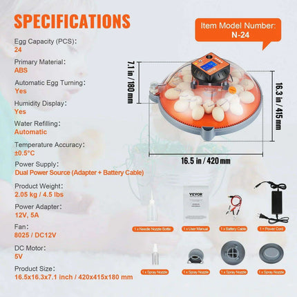 Smart Egg Incubator with Superior Temperature and Humidity Regulation- Très Elite- Très Elite
