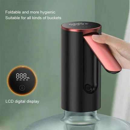 Smart Foldable Electric Water Dispenser - Portable Touch-Controlled Rechargeable Bottle Pump - Très Elite