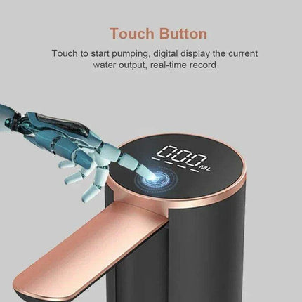 Smart Foldable Electric Water Dispenser - Portable Touch-Controlled Rechargeable Bottle Pump - Très Elite