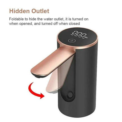 Smart Foldable Electric Water Dispenser - Portable Touch-Controlled Rechargeable Bottle Pump - Très Elite