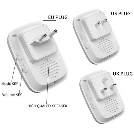 Smart Home Wireless Doorbell System with Emergency SOS Feature, 80M Range, Multi-Receiver Compatibility, and Custom Ringtone Options - Très Elite