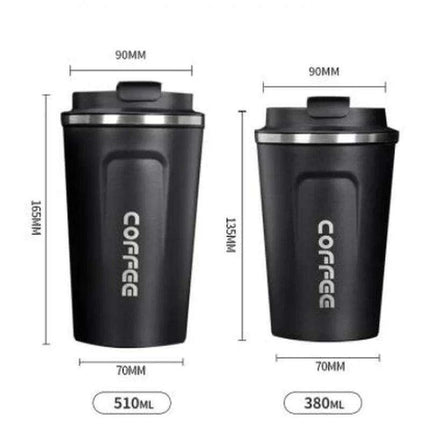 Smart Insulated Coffee Mug with LED Temperature Indicator - 380/510ml Stainless Steel Cup - Très Elite