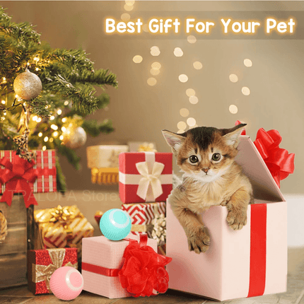 Smart Interactive Rotating Cat Play Ball - Fun and Engaging Activity for Indoor Cats - Très Elite