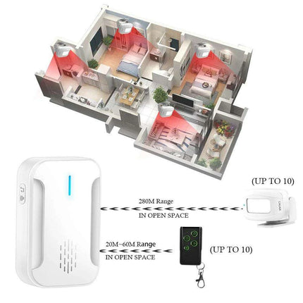 Smart Motion-Sensing Doorbell with 280m Detection Range for Ultimate Security Solutions - Très Elite
