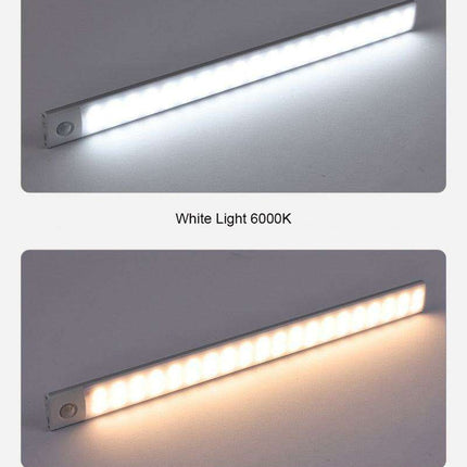 Smart Motion-Sensing USB Rechargeable LED Under Cabinet Light for Effortless Illumination - Très Elite