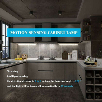 Smart Motion-Sensing USB Rechargeable LED Under Cabinet Light for Effortless Illumination - Très Elite