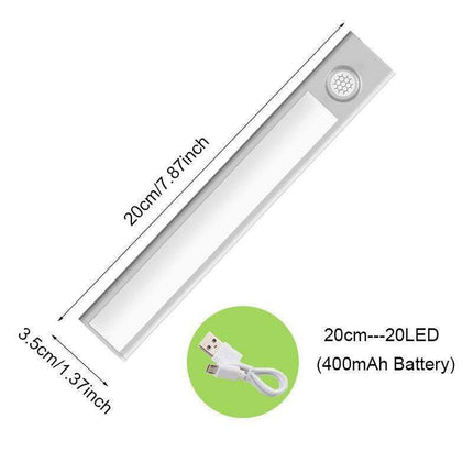 Smart Motion-Sensing USB Rechargeable LED Under Cabinet Light for Effortless Illumination - Très Elite