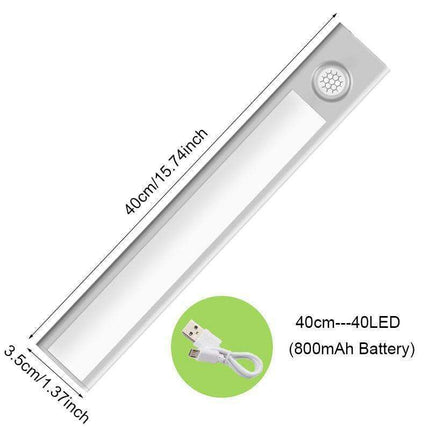 Smart Motion-Sensing USB Rechargeable LED Under Cabinet Light for Effortless Illumination - Très Elite