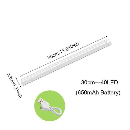 Smart Motion-Sensing USB Rechargeable LED Under Cabinet Light for Effortless Illumination - Très Elite