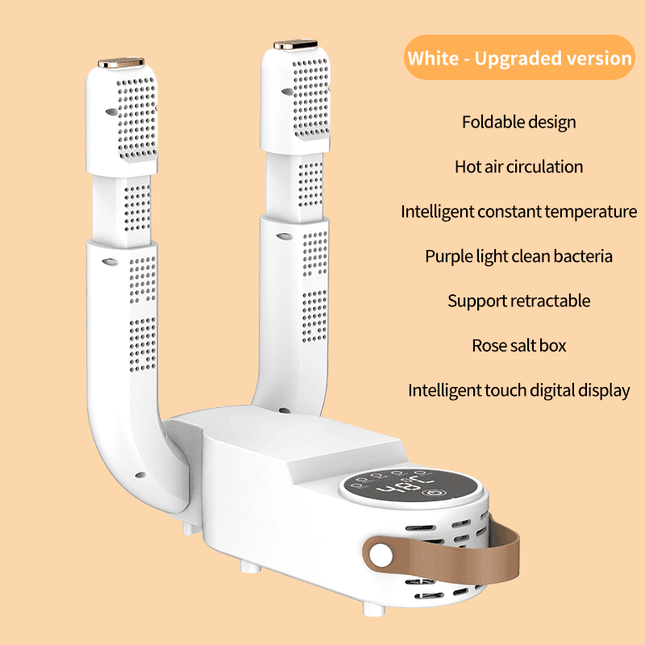 Smart Purple Light Shoe Dryer with Timed Drying and Sterilization Features