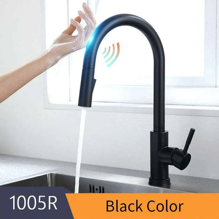 Smart Touch Sensor-Enabled Rotating Kitchen Faucet with Innovative Design - Très Elite