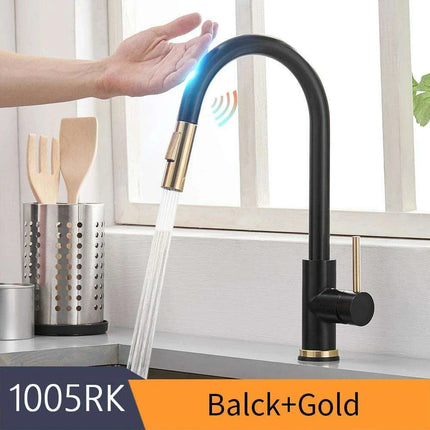 Smart Touch Sensor-Enabled Rotating Kitchen Faucet with Innovative Design - Très Elite