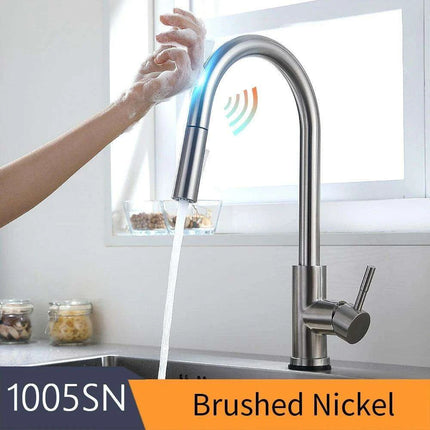 Smart Touch Sensor-Enabled Rotating Kitchen Faucet with Innovative Design - Très Elite