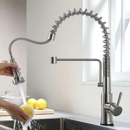 Smart Touch Sensor-Enabled Rotating Kitchen Faucet with Innovative Design - Très Elite