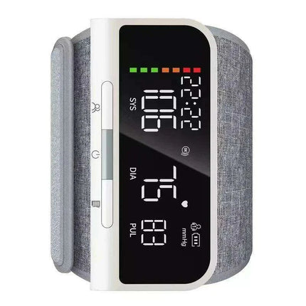 Smart USB Arm Blood Pressure Monitor with Large LCD for Convenient Home Health Tracking..