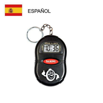 Smart Voice-Activated Talking Clock for Visually Impaired and Seniors - Clear Time Announcer with Multiple Alarm Options..